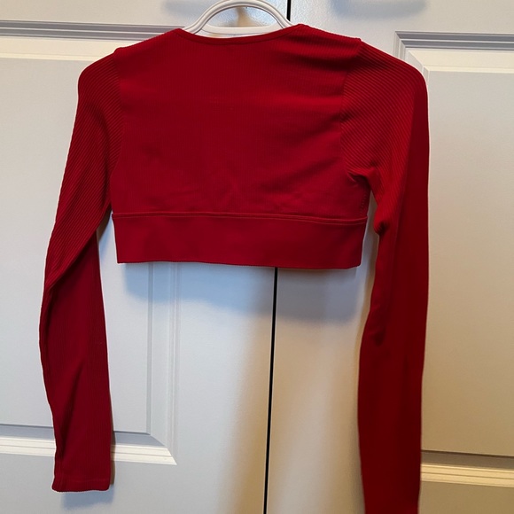 Garage Seamless Ribbed Cropped Long Sleeve - Picture 2 of 3